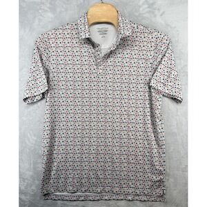 Straight Down Golf Polo ShirtThe Hustler Gray Billiards AOP Print Men's Size L